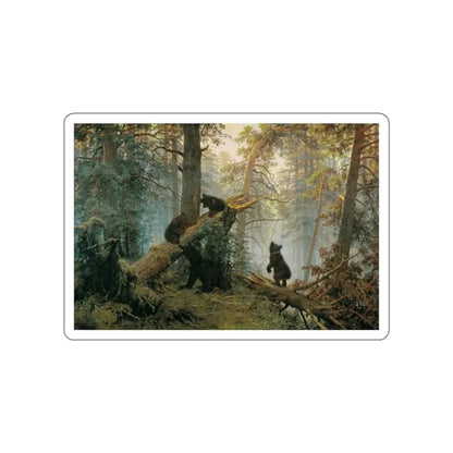 SHISKIN, Ivan Ivanovich - Morning in a Pine Forest 2 (Artwork) STICKER Vinyl Die-Cut Decal White Die-Cut 3 Inch - The Sticker Space