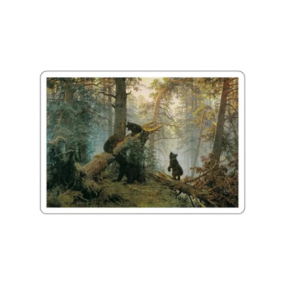 SHISKIN, Ivan Ivanovich - Morning in a Pine Forest 2 (Artwork) STICKER Vinyl Die-Cut Decal White Die-Cut 4 Inch - The Sticker Space
