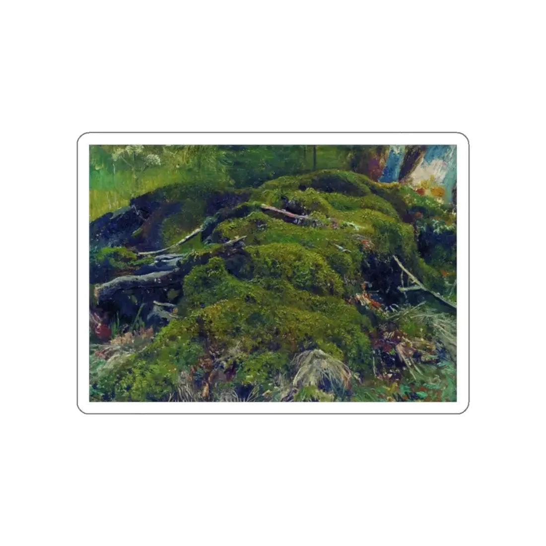 SHISKIN, Ivan Ivanovich - Moss. Roots. Etude (Artwork) STICKER Vinyl Die-Cut Decal White Die-Cut 2 Inch - The Sticker Space