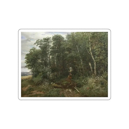 SHISKIN, Ivan Ivanovich - mushroomers (Artwork) STICKER Vinyl Die-Cut Decal White Die-Cut 5 Inch - The Sticker Space