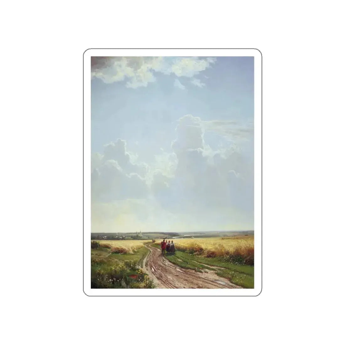 SHISKIN, Ivan Ivanovich - Noon. In the vicinity of Moscow 1869 (Artwork) STICKER Vinyl Die-Cut Decal White Die-Cut 3 Inch - The Sticker Space