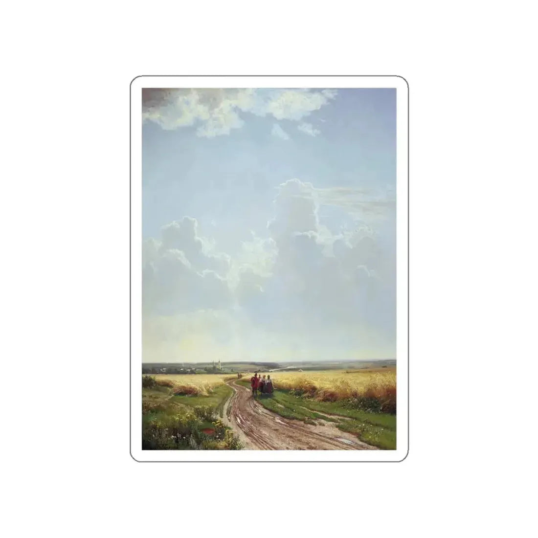 SHISKIN, Ivan Ivanovich - Noon. In the vicinity of Moscow 1869 (Artwork) STICKER Vinyl Die-Cut Decal White Die-Cut 4 Inch - The Sticker Space