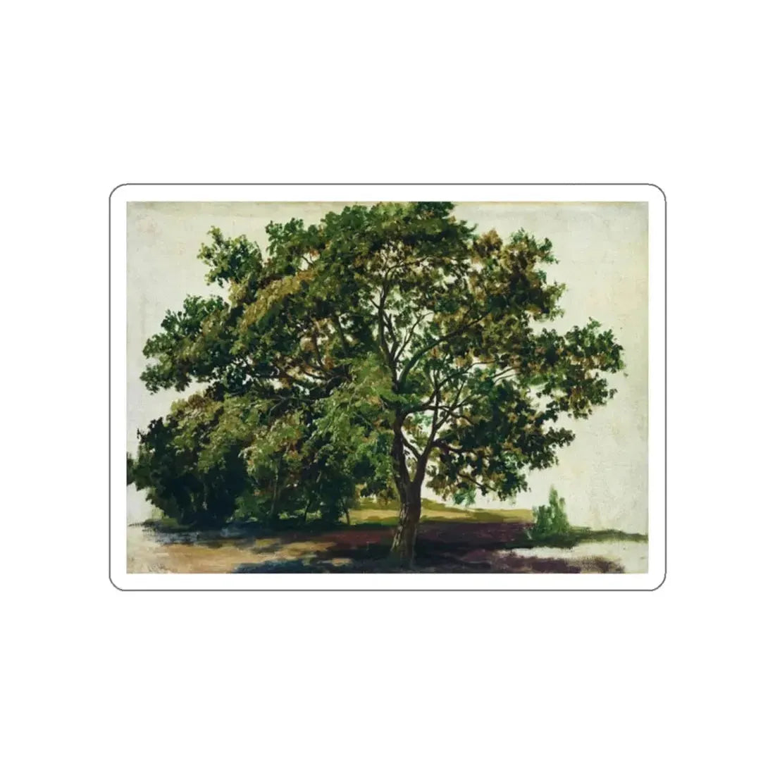 SHISKIN, Ivan Ivanovich - oak. 1889. Etude (Artwork) STICKER Vinyl Die-Cut Decal White Die-Cut 2 Inch - The Sticker Space