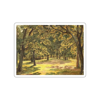 SHISKIN, Ivan Ivanovich - oak forest (Artwork) STICKER Vinyl Die-Cut Decal White Die-Cut 2 Inch - The Sticker Space