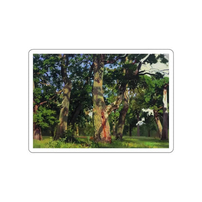 SHISKIN, Ivan Ivanovich - Oaks. Evening. Etude 1887 (Artwork) STICKER Vinyl Die-Cut Decal White Die-Cut 6 Inch - The Sticker Space