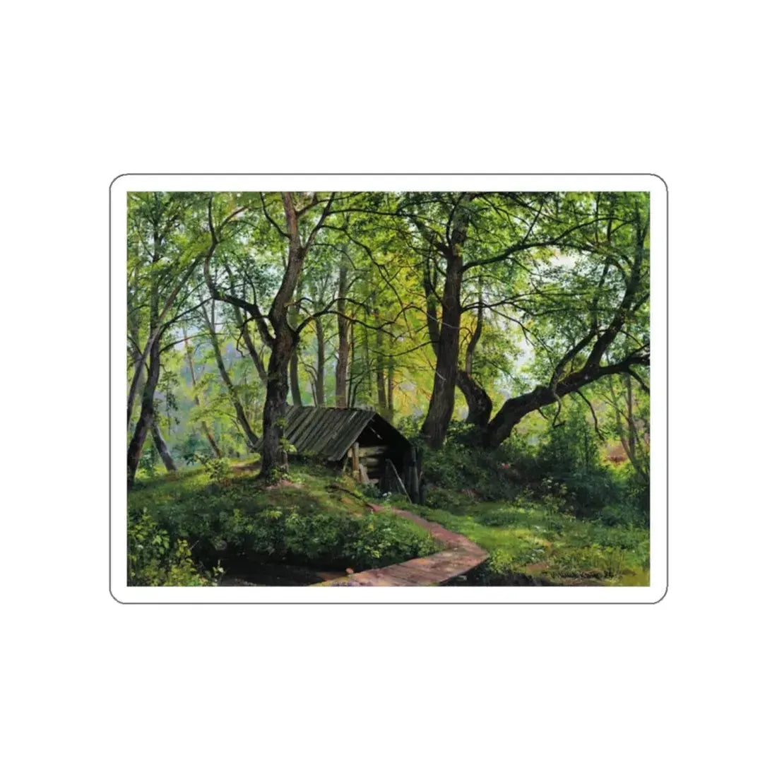 SHISKIN, Ivan Ivanovich - Old lime 83h109 1894 (Artwork) STICKER Vinyl Die-Cut Decal White Die-Cut 2 Inch - The Sticker Space