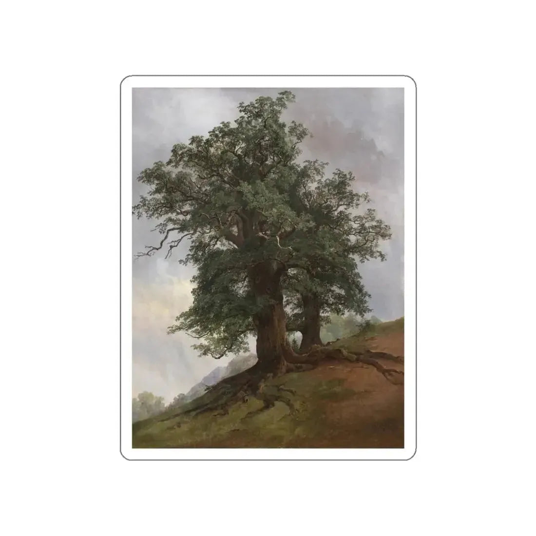 SHISKIN, Ivan Ivanovich - old oak 1866 (Artwork) STICKER Vinyl Die-Cut Decal White Die-Cut 4 Inch - The Sticker Space