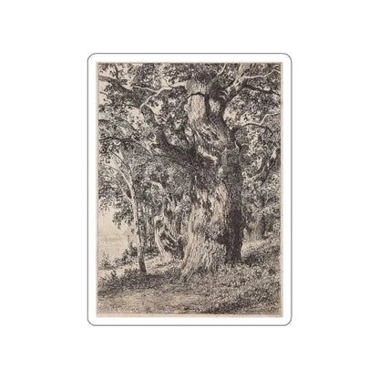 SHISKIN, Ivan Ivanovich - old oak. 1897 (Artwork) STICKER Vinyl Die-Cut Decal White Die-Cut 5 Inch - The Sticker Space