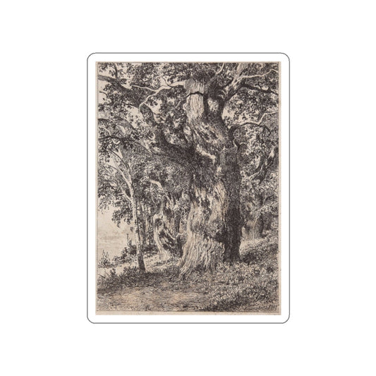 SHISKIN, Ivan Ivanovich - old oak. 1897 (Artwork) STICKER Vinyl Die-Cut Decal-White-The Sticker Space