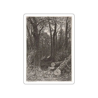 SHISKIN, Ivan Ivanovich - On felling. 1873 (Artwork) STICKER Vinyl Die-Cut Decal White Die-Cut 3 Inch - The Sticker Space