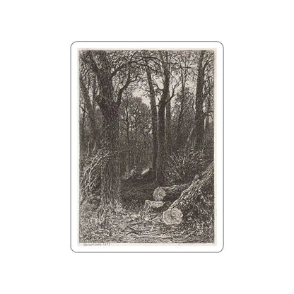 SHISKIN, Ivan Ivanovich - On felling. 1873 (Artwork) STICKER Vinyl Die-Cut Decal White Die-Cut 4 Inch - The Sticker Space