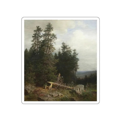 SHISKIN, Ivan Ivanovich - On the edge of the forest (Artwork) STICKER Vinyl Die-Cut Decal White Die-Cut 6 Inch - The Sticker Space