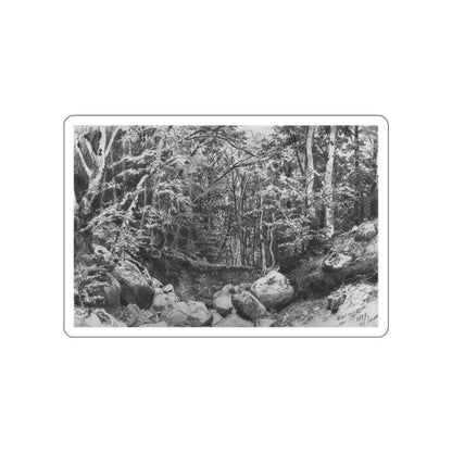 SHISKIN, Ivan Ivanovich - On the mountain around Castel Alushta 1879 (Artwork) STICKER Vinyl Die-Cut Decal White Die-Cut 2 Inch - The Sticker Space