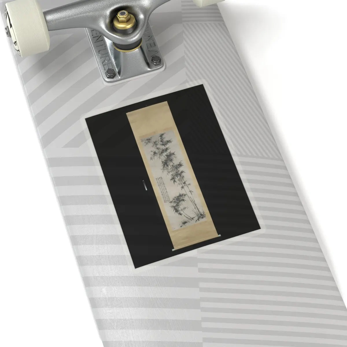 Shitao (Zhu Ruoji) - Bamboo in wind and rain - ca. 1694 v3 - STICKER Vinyl Kiss-Cut Decal