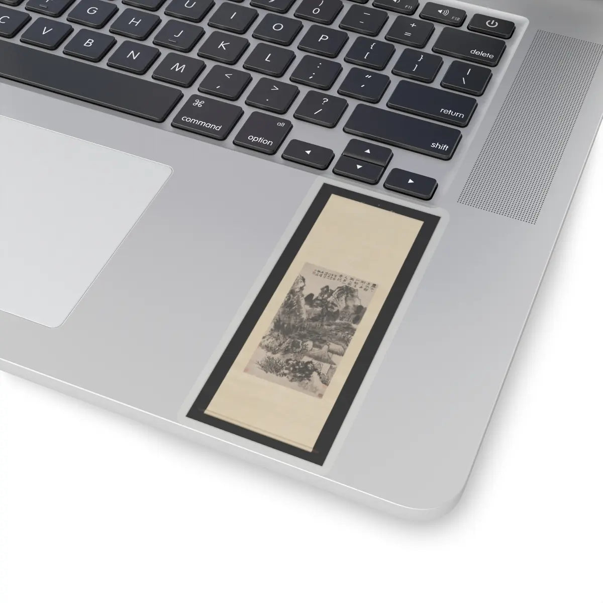 Shitao (Zhu Ruoji) - Hermitage in Mount Lu - unknown v2 - STICKER Vinyl Kiss-Cut Decal