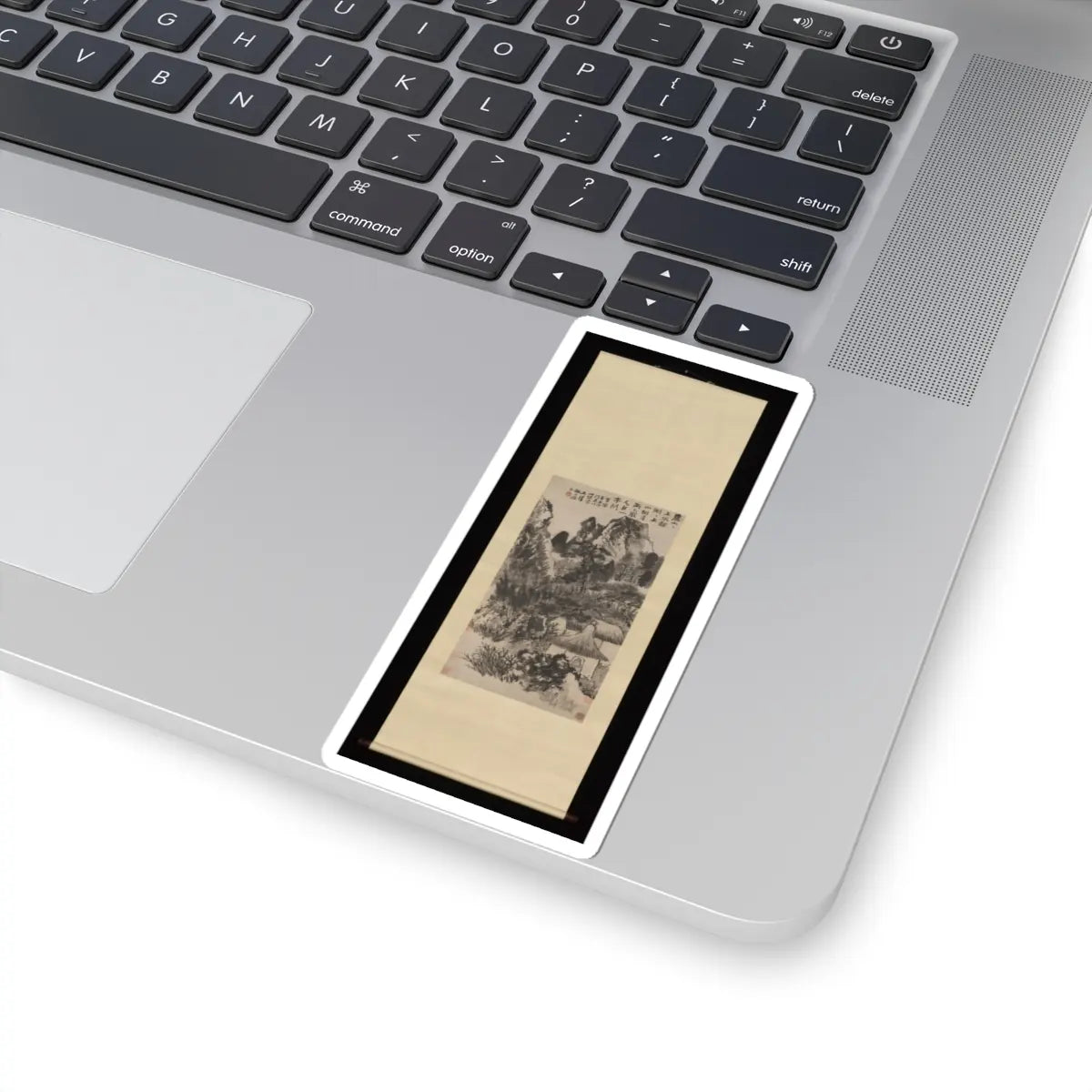 Shitao (Zhu Ruoji) - Hermitage in Mount Lu - unknown v2 - STICKER Vinyl Kiss-Cut Decal