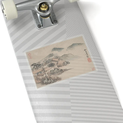 Shitao (Zhu Ruoji) - Landscapes - ca. 1690s v2 - STICKER Vinyl Kiss-Cut Decal