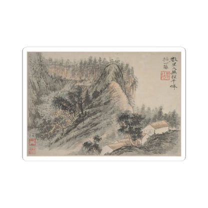 Shitao (Zhu Ruoji) - Landscapes - ca. 1690s v3 - STICKER Vinyl Kiss-Cut Decal