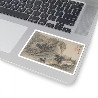 Shitao (Zhu Ruoji) - Landscapes - ca. 1690s v3 - STICKER Vinyl Kiss-Cut Decal