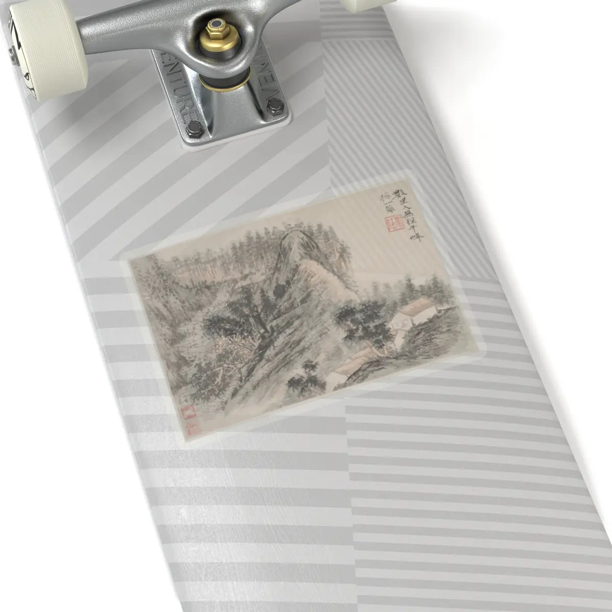 Shitao (Zhu Ruoji) - Landscapes - ca. 1690s v3 - STICKER Vinyl Kiss-Cut Decal
