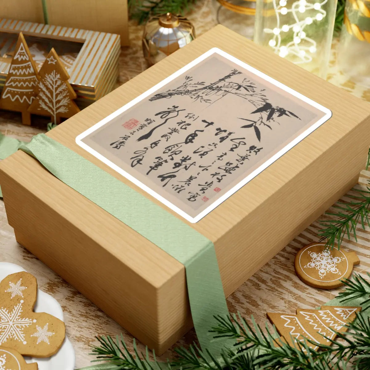 Shitao (Zhu Ruoji) - Wilderness Colors - ca. 1700 v2 - STICKER Vinyl Kiss-Cut Decal