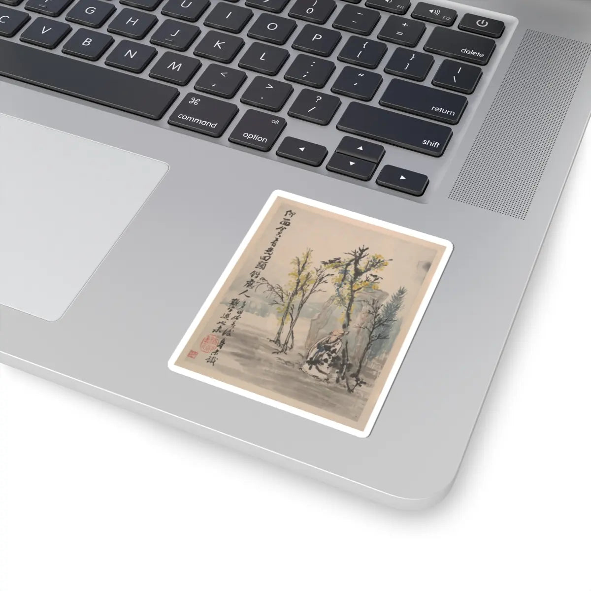 Shitao (Zhu Ruoji) - Wilderness Colors - ca. 1700 v7 - STICKER Vinyl Kiss-Cut Decal