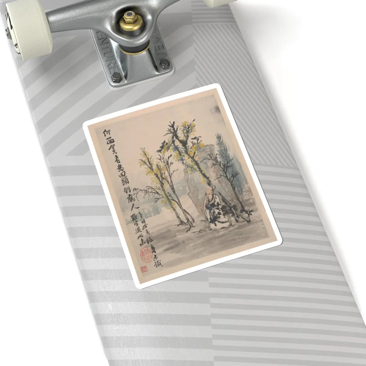 Shitao (Zhu Ruoji) - Wilderness Colors - ca. 1700 v7 - STICKER Vinyl Kiss-Cut Decal