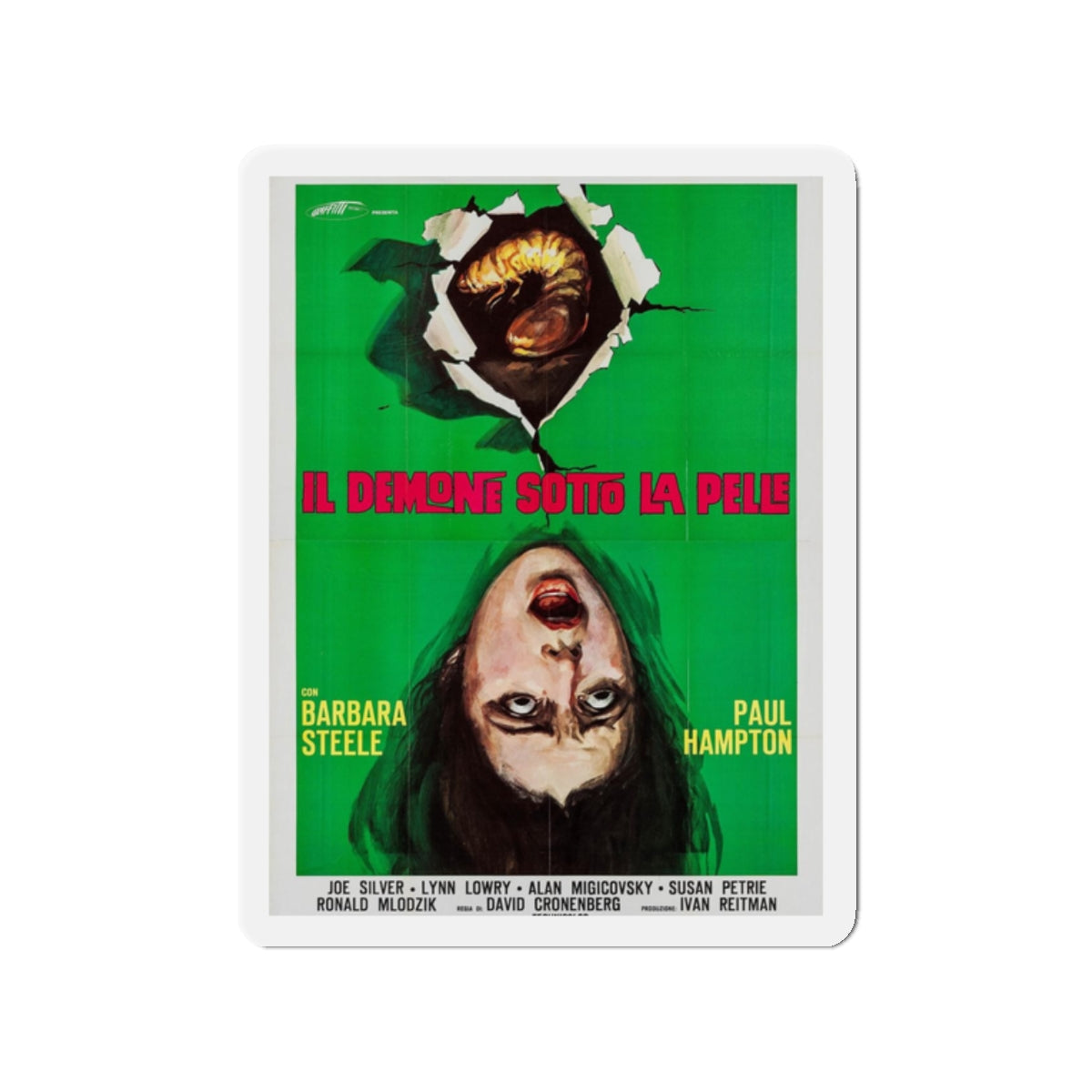 SHIVERS (ITALIAN) 2 1975 Movie Poster - Refrigerator Magnet-2" x 2"-The Sticker Space