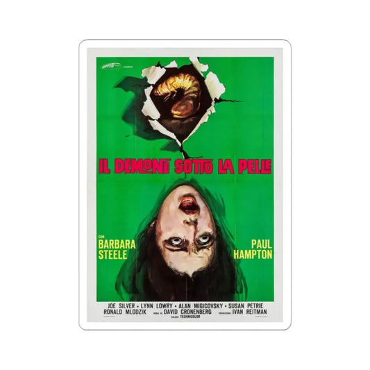 SHIVERS (ITALIAN) 2 1975 Movie Poster - STICKER Vinyl Kiss-Cut Decal 2 Inch White - The Sticker Space