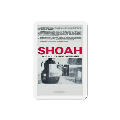 Shoah 1985 Movie Poster Refrigerator Magnet 2 Inch - The Sticker Space