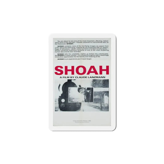 Shoah 1985 Movie Poster Refrigerator Magnet 5 Inch - The Sticker Space