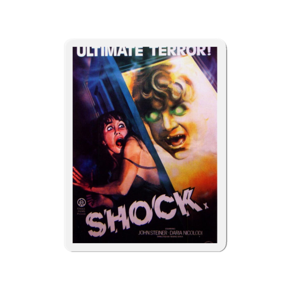 SHOCK (SCHOCK) 1977 Movie Poster - Refrigerator Magnet-2" x 2"-The Sticker Space