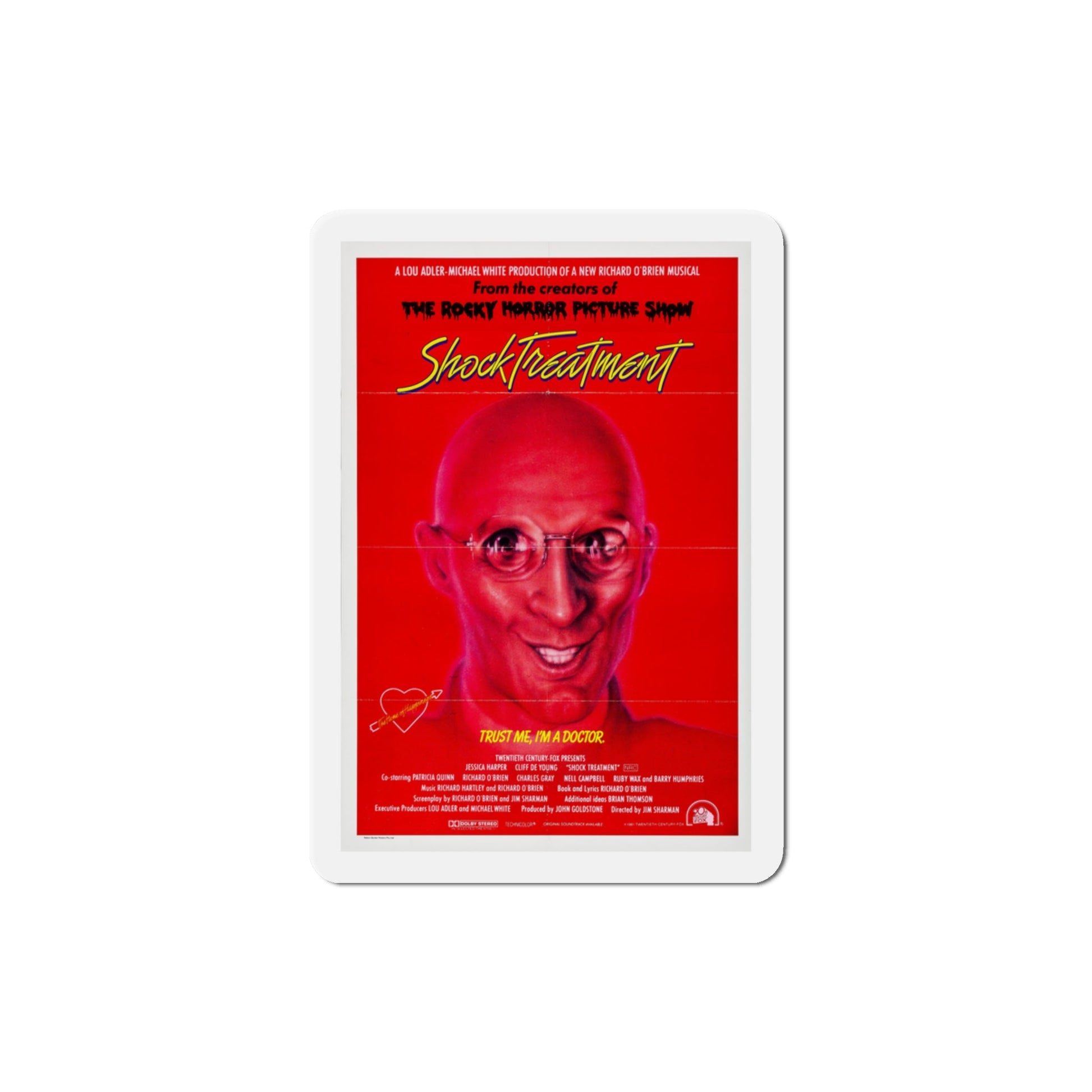 Shock Treatment 1981 Movie Poster Die-Cut Magnet-3" x 3"-The Sticker Space