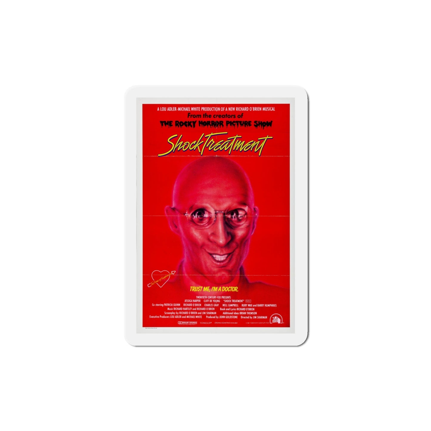 Shock Treatment 1981 Movie Poster Die-Cut Magnet-4" x 4"-The Sticker Space