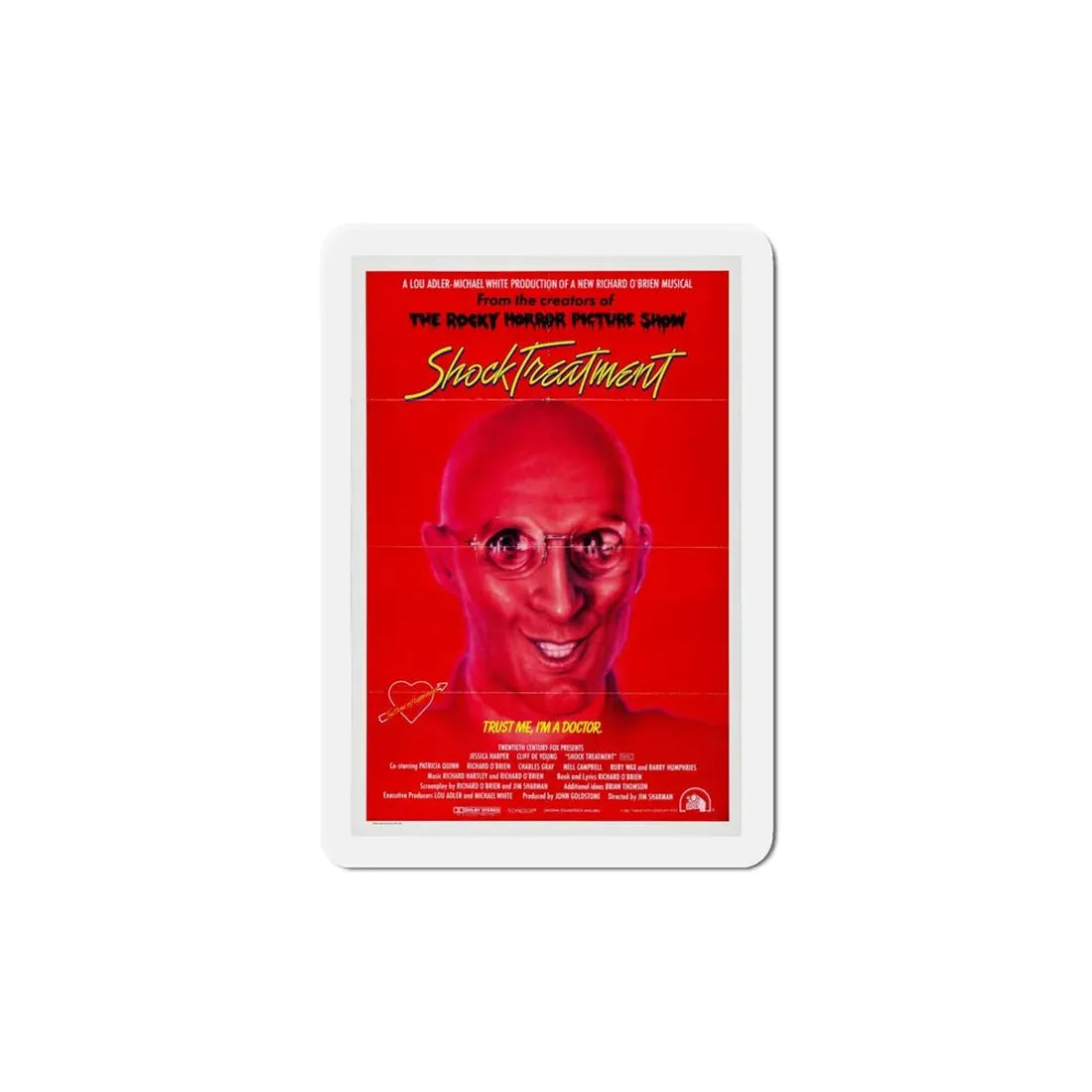 Shock Treatment 1981 Movie Poster Refrigerator Magnet 6 Inch - The Sticker Space