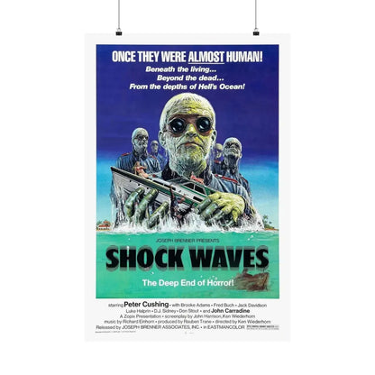 SHOCK WAVES (DEATH CORPS) 1977 - Paper Movie Poster 24″ x 36″ Matte - The Sticker Space