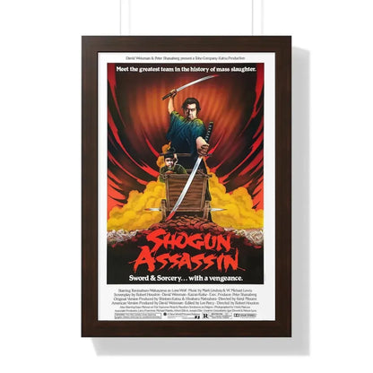 SHOGUN ASSASSIN 1980 - Framed Movie Poster 16″ x 24″ Walnut - The Sticker Space