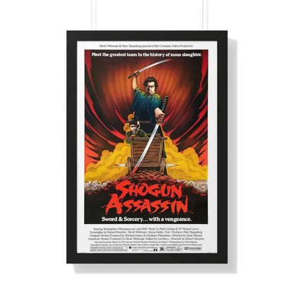SHOGUN ASSASSIN 1980 - Framed Movie Poster 20" x 30" Black - The Sticker Space