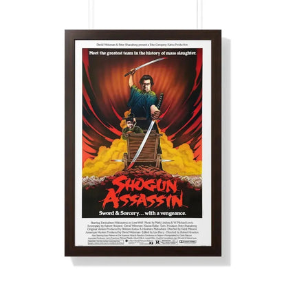 SHOGUN ASSASSIN 1980 - Framed Movie Poster 20" x 30" Walnut - The Sticker Space