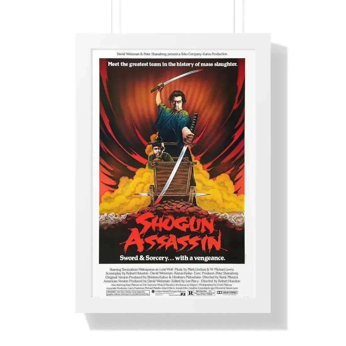 SHOGUN ASSASSIN 1980 - Framed Movie Poster - The Sticker Space