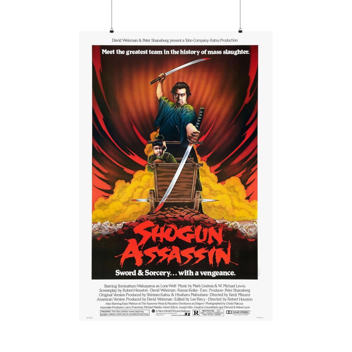 SHOGUN ASSASSIN 1980 - Paper Movie Poster-36" x 54"-The Sticker Space