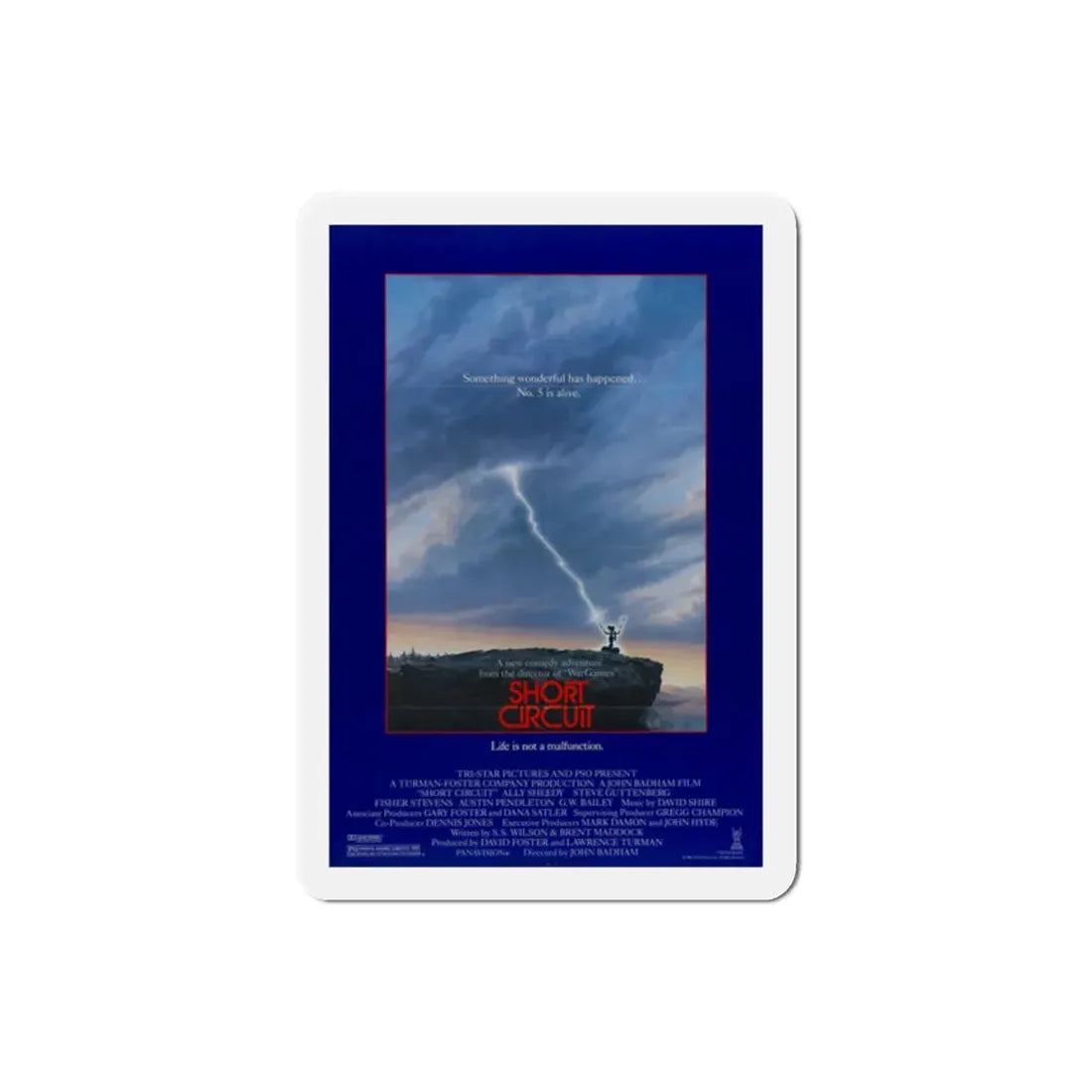 Short Circuit 1986 Movie Poster Refrigerator Magnet 2 Inch - The Sticker Space