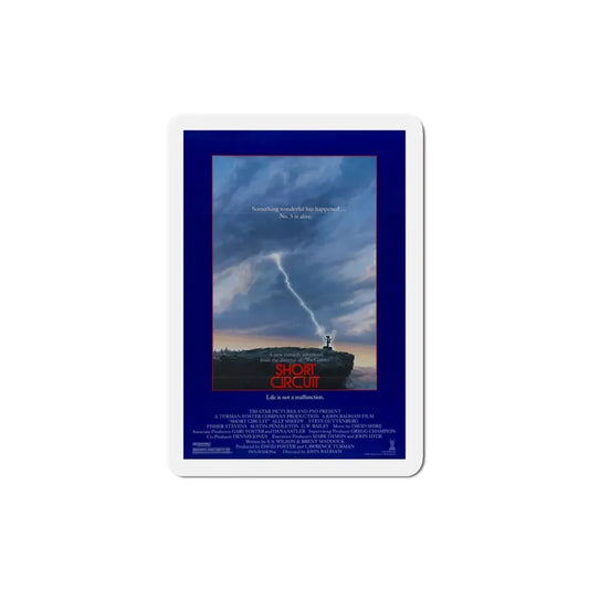 Short Circuit 1986 Movie Poster Refrigerator Magnet 3 Inch - The Sticker Space