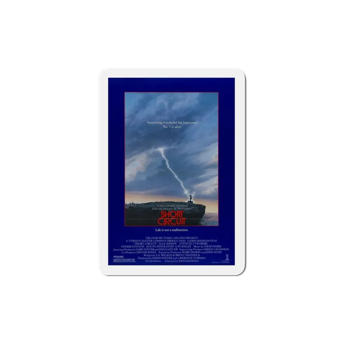 Short Circuit 1986 Movie Poster Refrigerator Magnet 4 Inch - The Sticker Space
