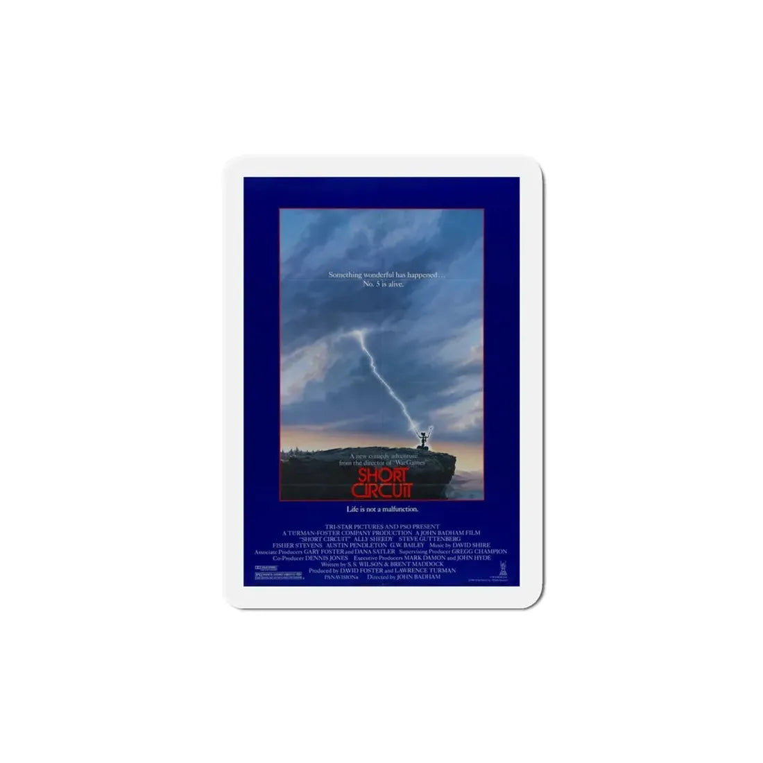 Short Circuit 1986 Movie Poster Refrigerator Magnet 5 Inch - The Sticker Space