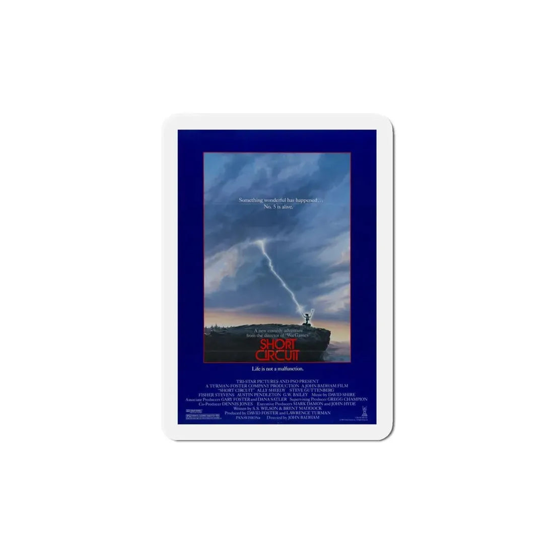 Short Circuit 1986 Movie Poster Refrigerator Magnet 6 Inch - The Sticker Space