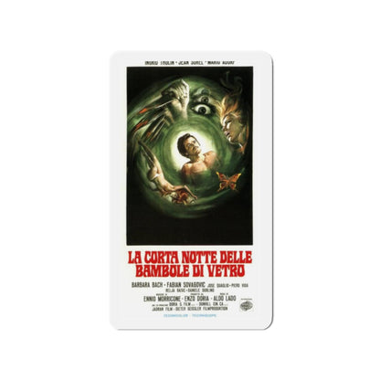 SHORT NIGHT OF GLASS DOLLS (ITALIAN) 1971 Movie Poster - Refrigerator Magnet-2" x 2"-The Sticker Space