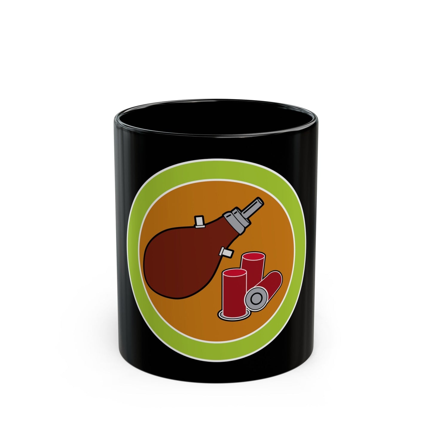 Shotgun Shooting (Boy Scout Merit Badge) Black Coffee Mug-11oz-The Sticker Space