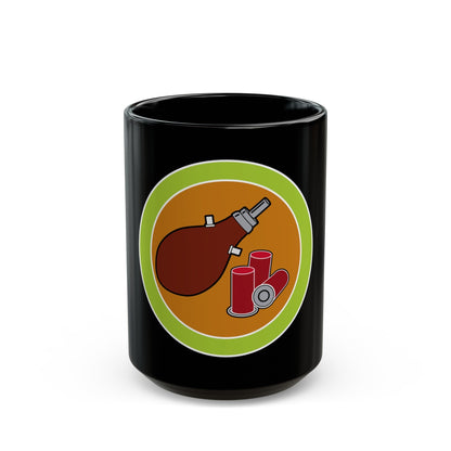 Shotgun Shooting (Boy Scout Merit Badge) Black Coffee Mug-15oz-The Sticker Space