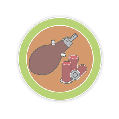 Shotgun Shooting (Boy Scout Merit Badge) STICKER Vinyl Kiss-Cut Decal 3 Inch Transparent - The Sticker Space
